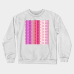 Trendy Pink Brown and Purple Diamond Gradient Pattern Abstract Crewneck Sweatshirt